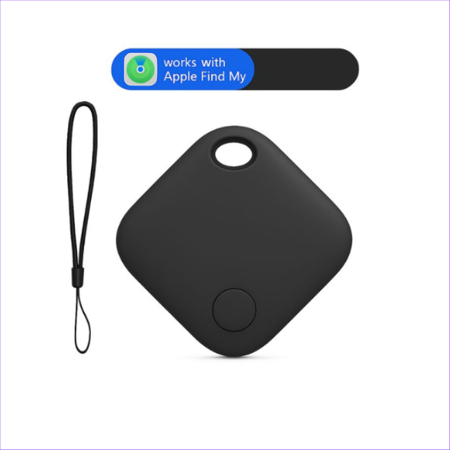 Air Tag GPS Tracker, Colour Black, Front Angle