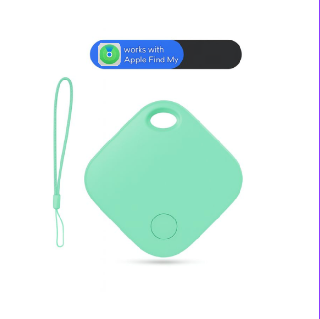 Air Tag GPS Tracker, Colour Green, Front Angle