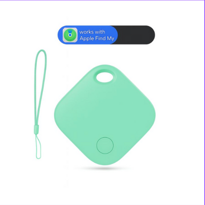 Air Tag GPS Tracker, Colour Green, Front Angle